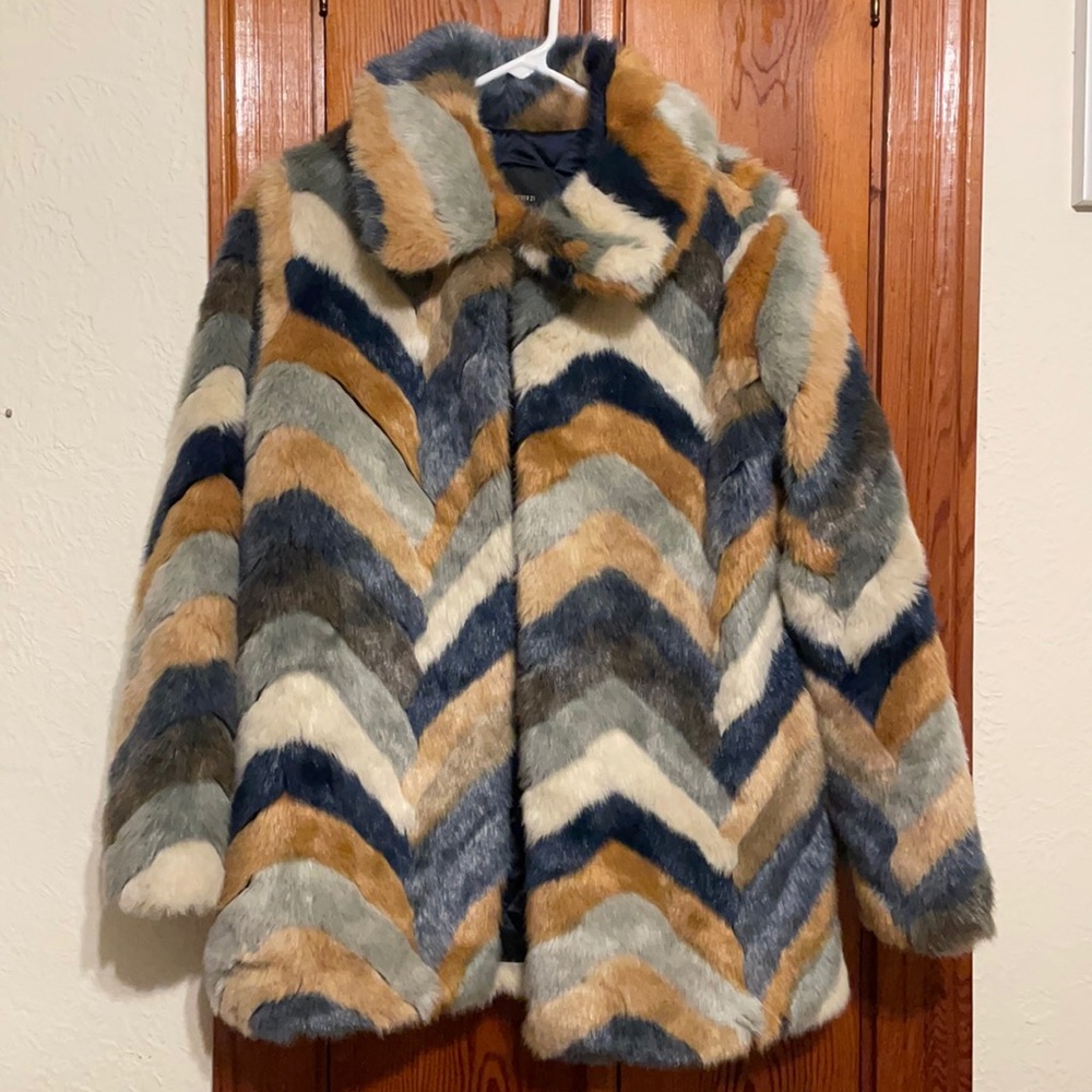 Faux fur desert coat